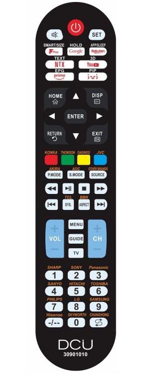 Mando a distancia para televisor Dcu universal